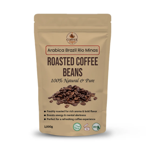 100% Arabica Brazil Rio Minas Roasted Coffee Beans - 1,000g