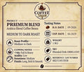 100% Blended Coffee Beans (1kg / 1000g) – Premium Whole Bean | Smooth, Rich & Balanced Medium-Dark Roast