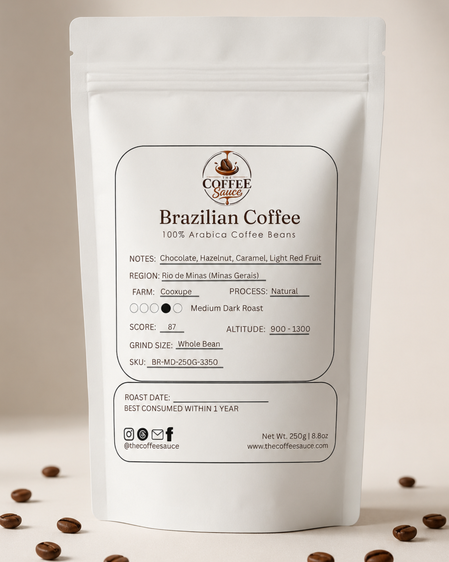 Brazilian Coffee - 250g | 100% Arabica Beans